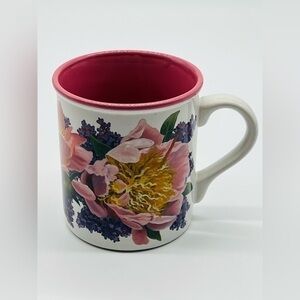 Vintage 1994 Floral Mug “Peonies and Lilacs” JULIE INMAN Potpourri Designs
